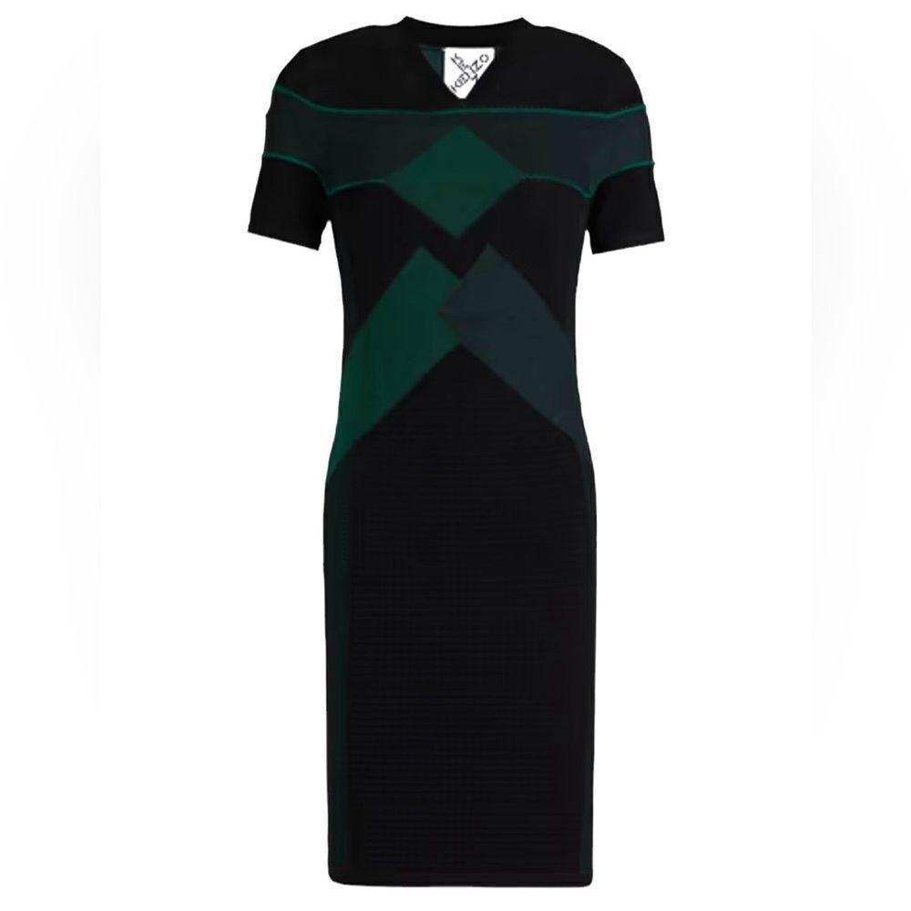 KENZO Rib Knit Dress Small - Picture 2 of 11